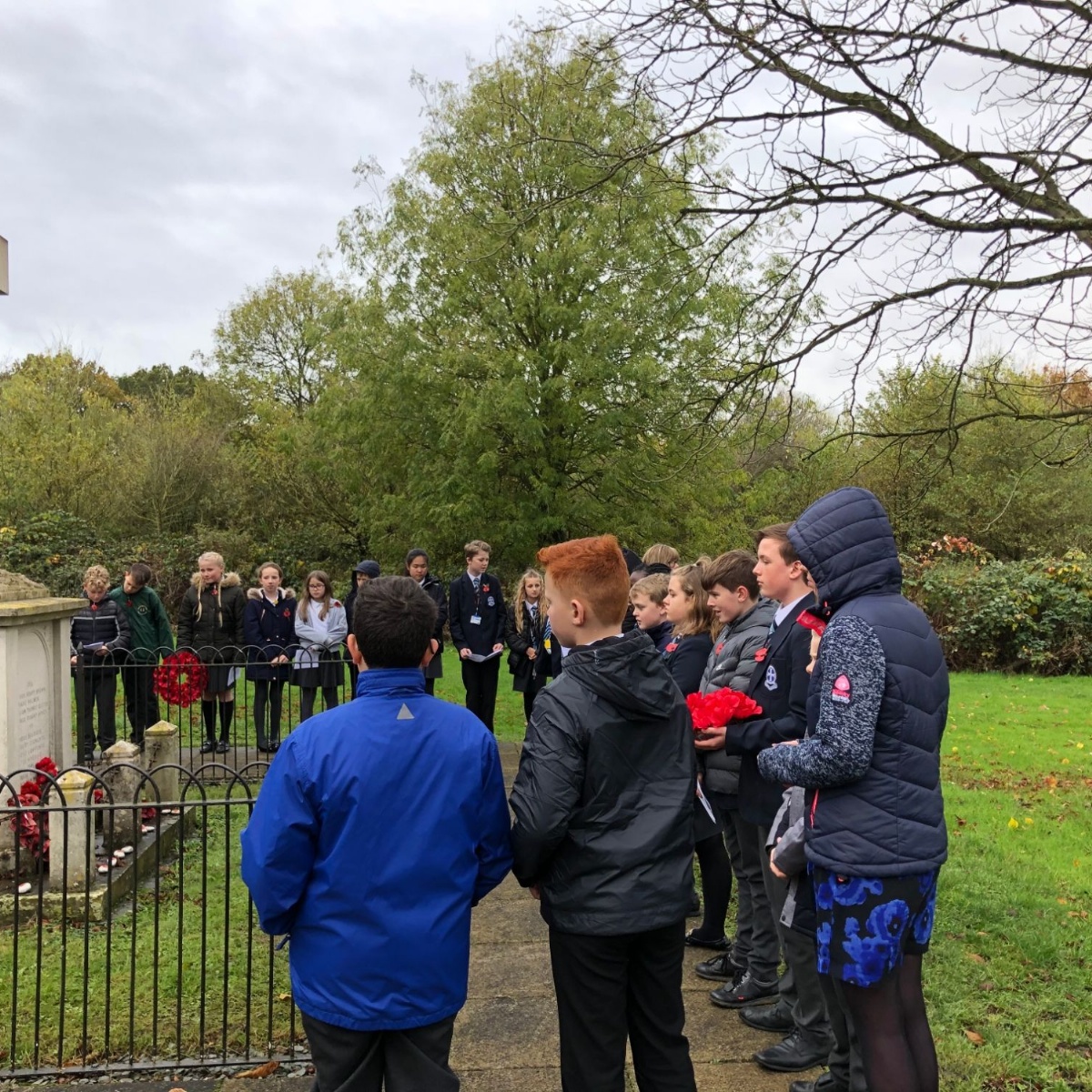 Potter Street Academy Pupils gather to remember the fallen